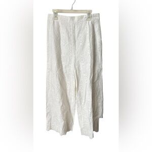 Zimmermann, White Ivory, embroidered trousers,Sz 1 (US 6) 🔥